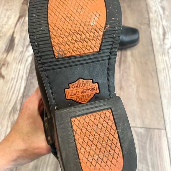 Harley Davidson Men’s Black Leather Harness Boots - Picture 7 of 7